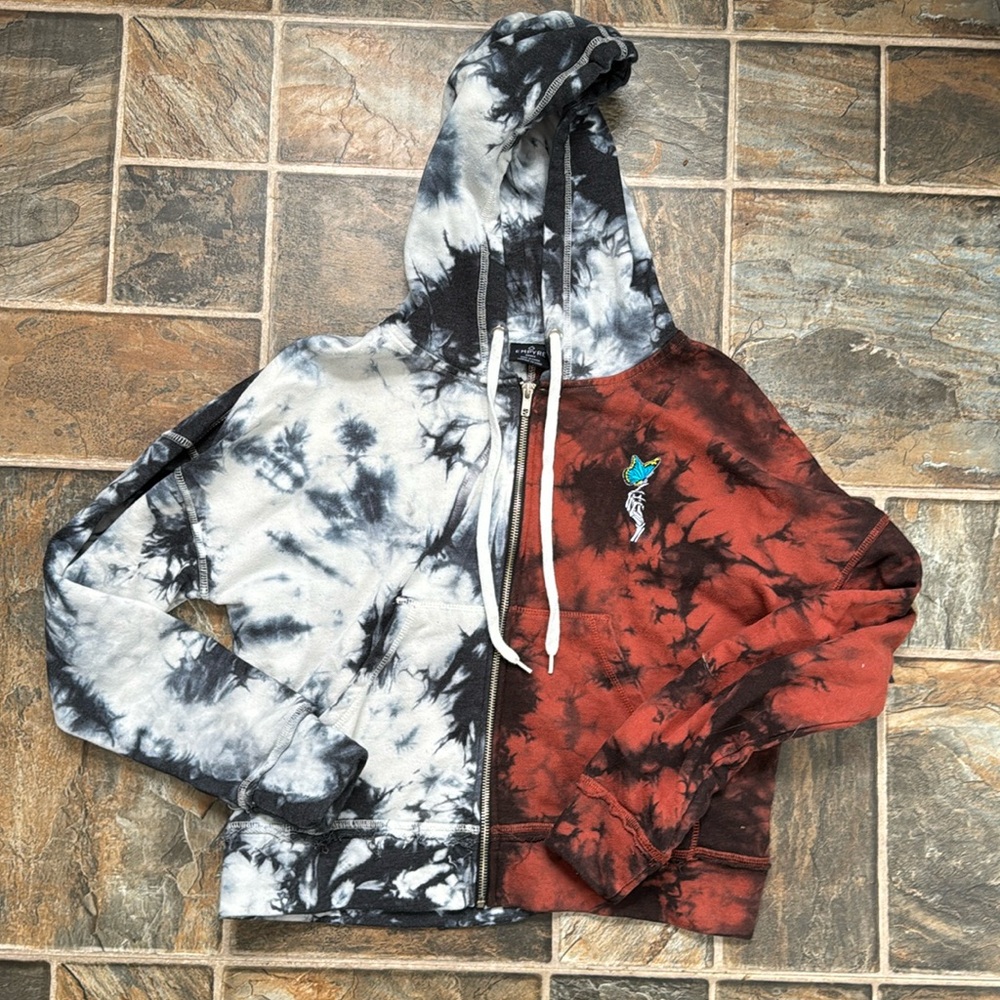 Empyre split tie dye hoodie